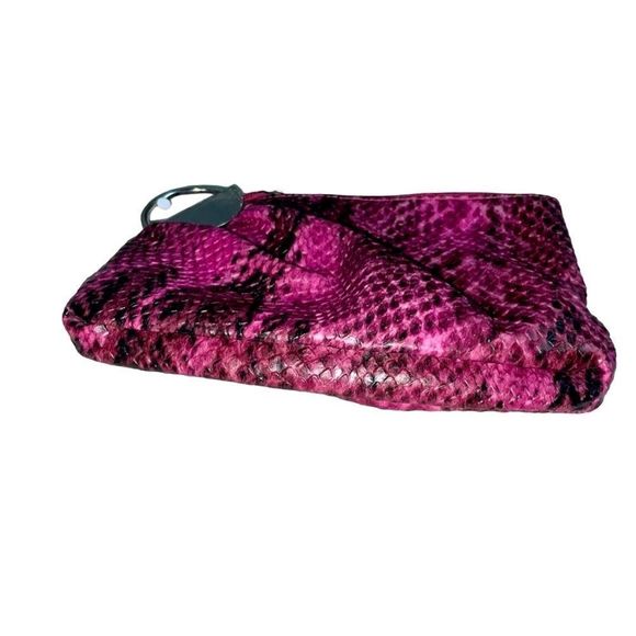 LULU Vegan Python Contemporary Clutch - Picture 5 of 11
